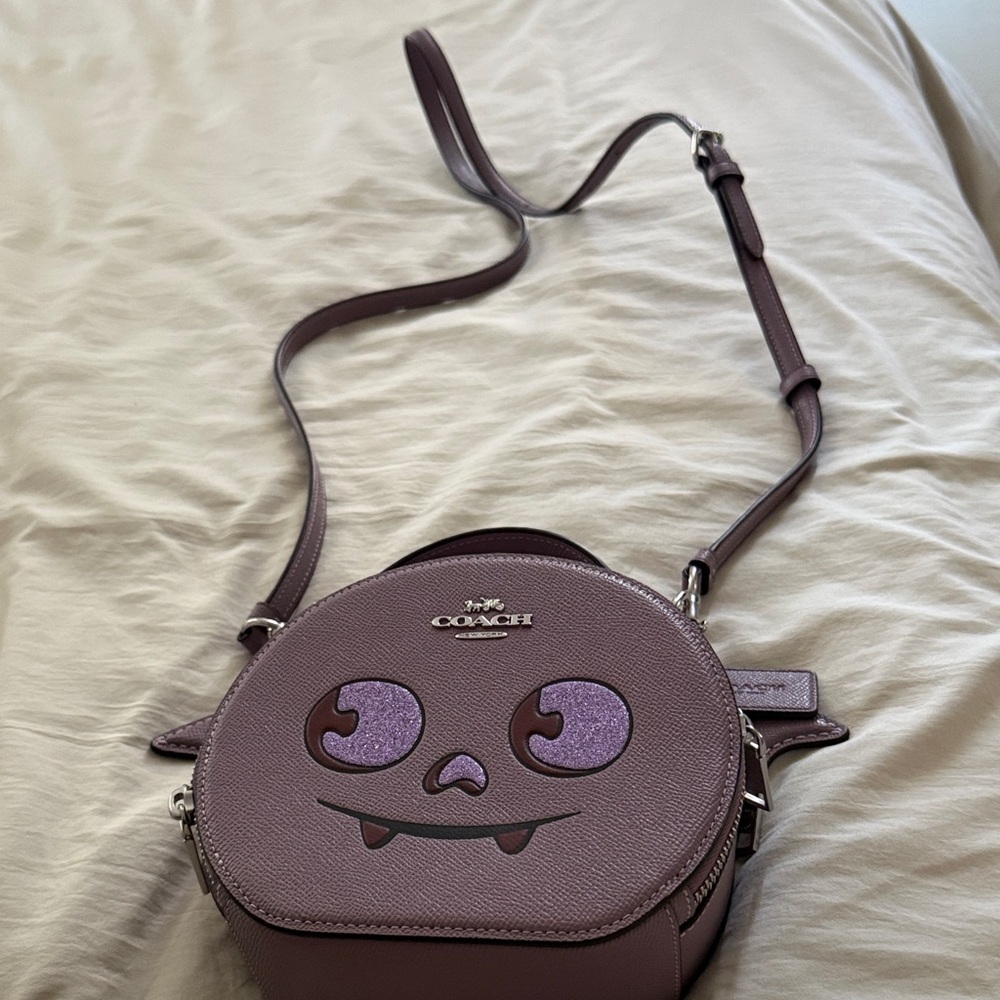 Coach Canteen Bat Purple Crossbody Bag
